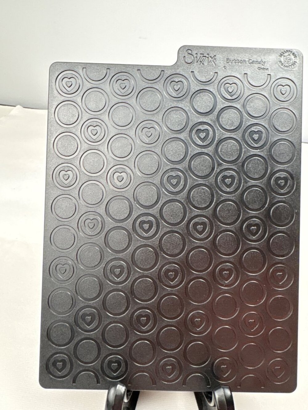 Sizzix Embossing Plate Love Letter & Button Candy Scrapbooking Crafts